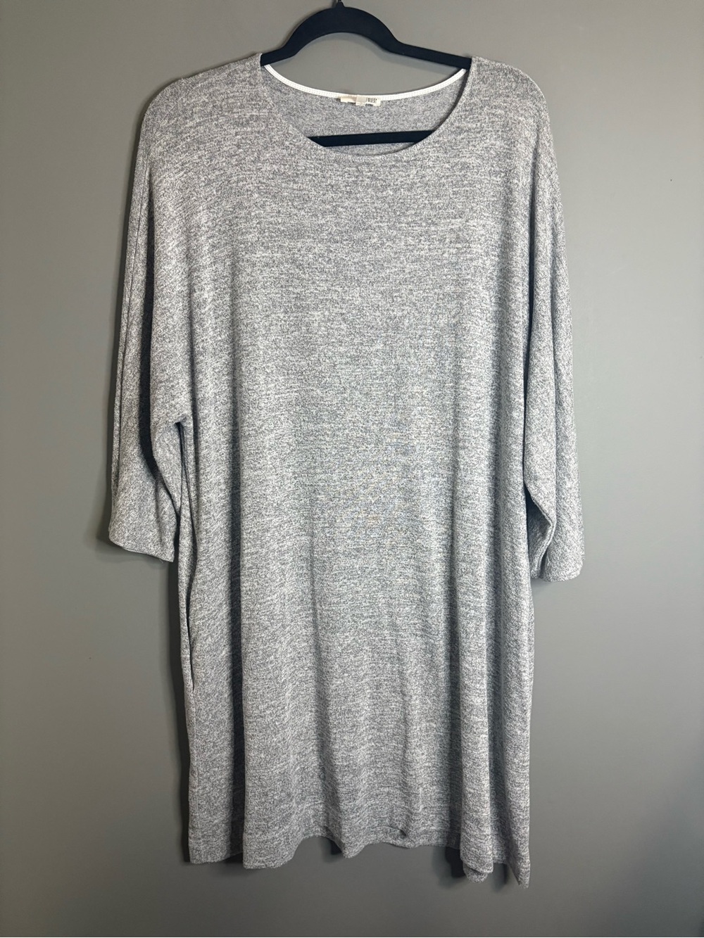 Wilfred Free by Aritzia Heather Gray Oversized Tunic Dress Size Large - Picture 2 of 9